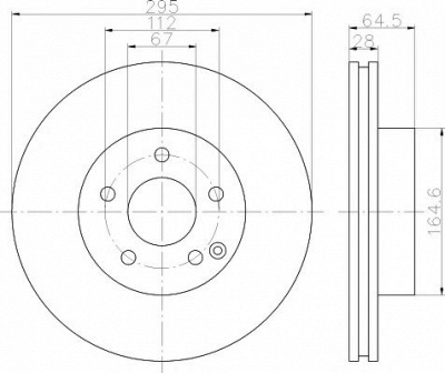 HELLA PAGID 8dd355114201 -  Тормозной диск